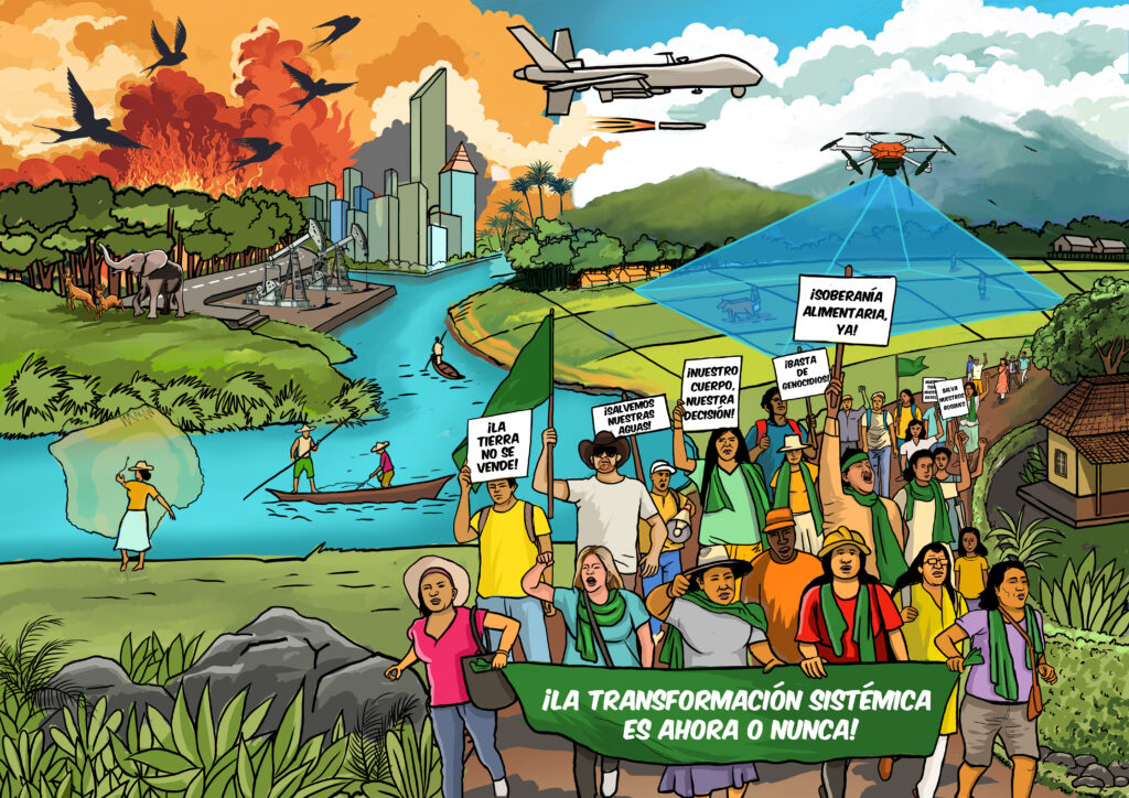Documento da MMM Américas rumo ao Fórum Nyeleni 2025: “Na rota da soberania alimentar”